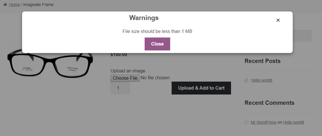 File Size Errors